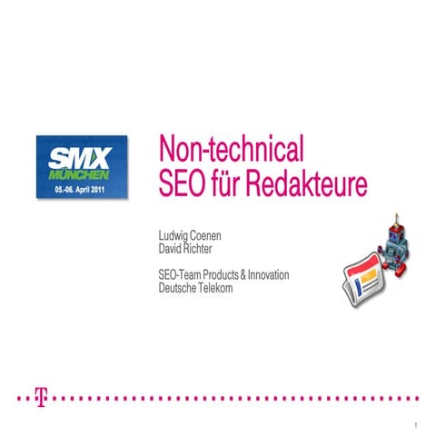 Non-technical SEO für Redakteure - Teil 2
