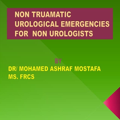 Non traumatic emergencies