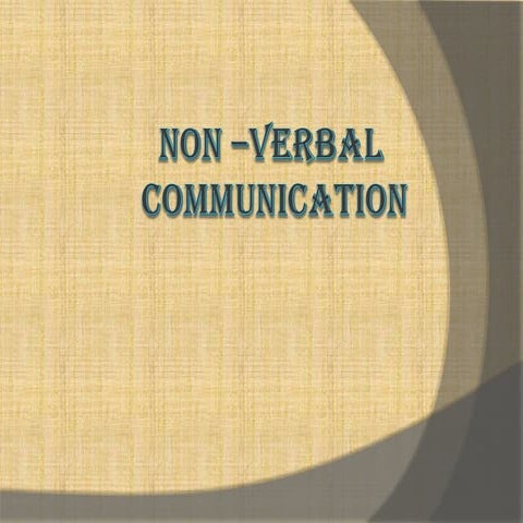 Nonverbalcommunication