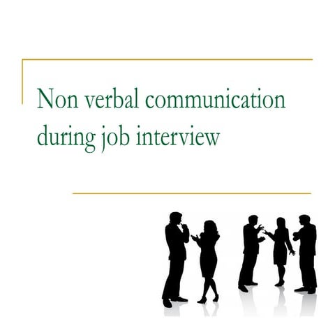 Non verbal communication during job interview, Estonia