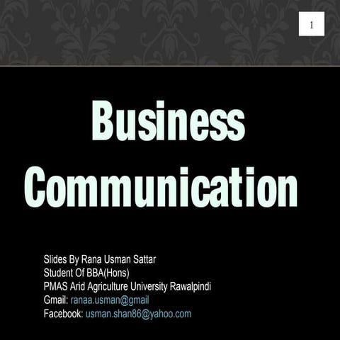 Nonverbal communication