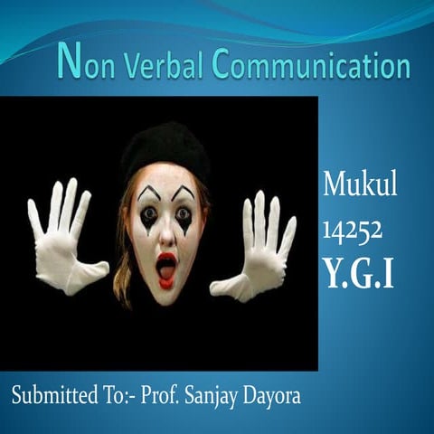 Non verbal communication