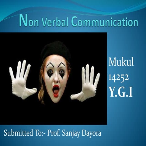 Non verbal communication