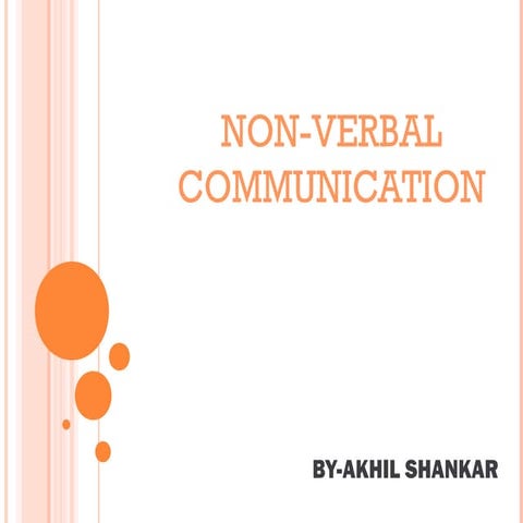 Non verbal communication