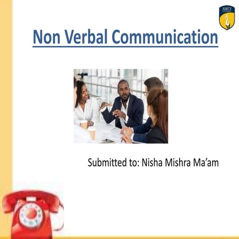 Non verbal communication   