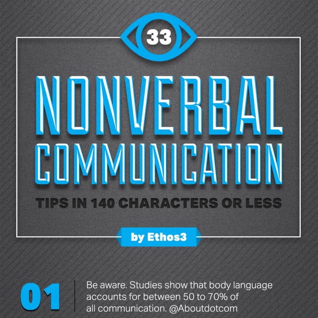Nonverbal communication tip sinfographicethos