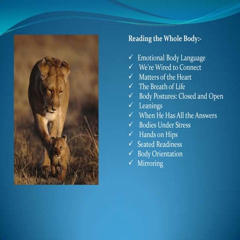 Understanding Body Language | PDF