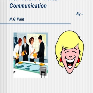 Non verbal & verbal communication