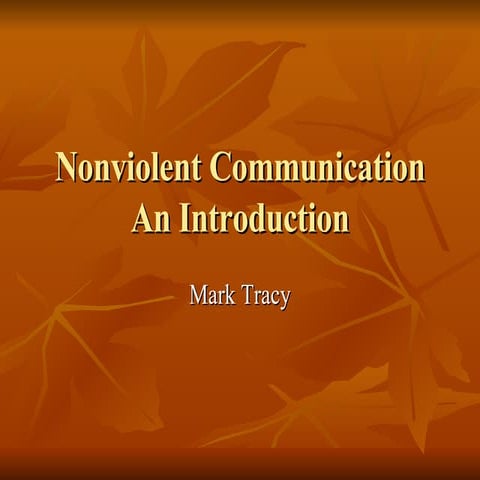 Nonviolent Communication