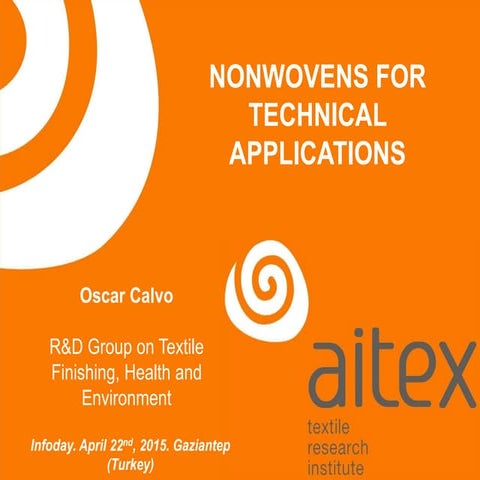 Technological advancements in technical textiles | PPTX