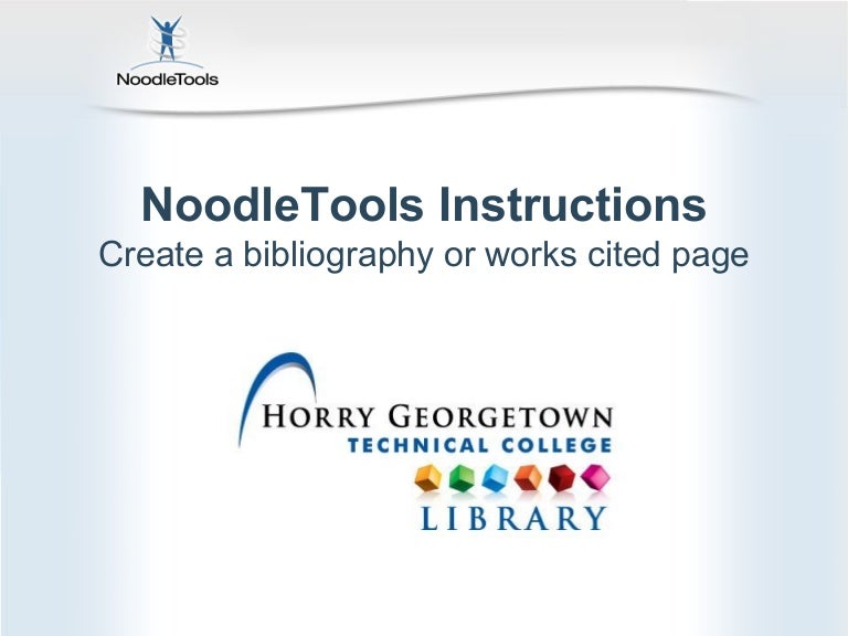 Noodle Tools