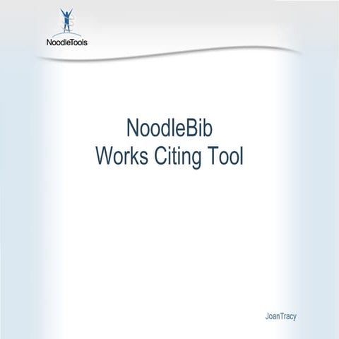 Noodle Tools For Students Citing