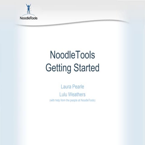 NoodleTools Tutorial