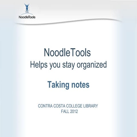 Noodletools notecards