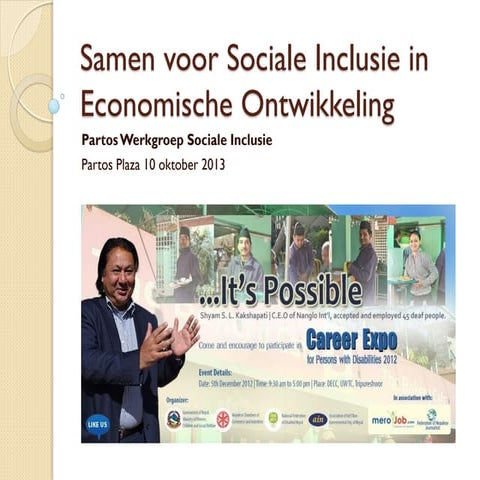 Noodzaak sociale inclusie merel schreurs - karuna-dcdd | PDF
