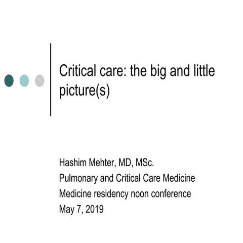 Noon conference specialty talk   ccu 5-7-19