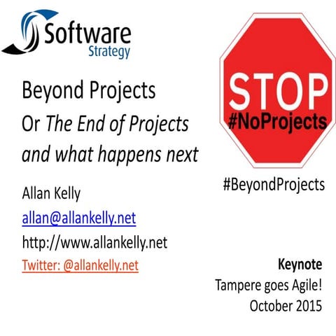 #NoProjects - Beyond Projects