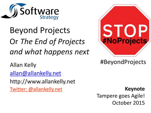 #NoProjects - Beyond Projects