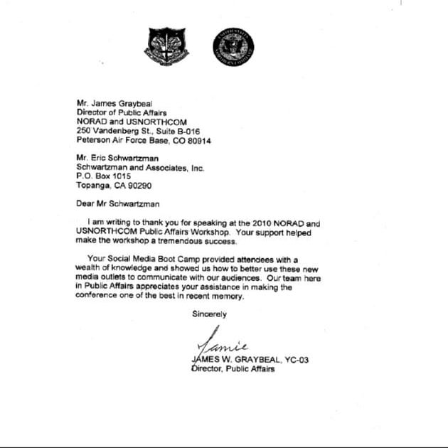Norad letter PDF