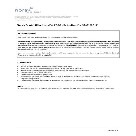 Noray Contabilidad - v17.00