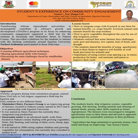 Students Community engagement source practical skills