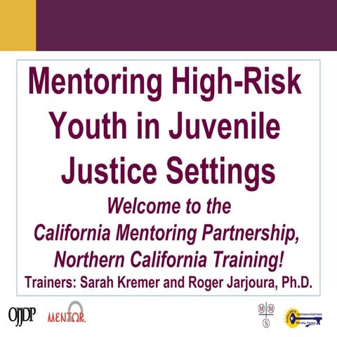 Northern California OJJDP 2012 Training