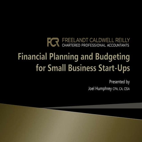 Financial Planning - Joel Humphrey (Freelandt Caldwell Reilly LLP)
