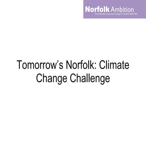 Norfolk Climate Challenge   Quiz