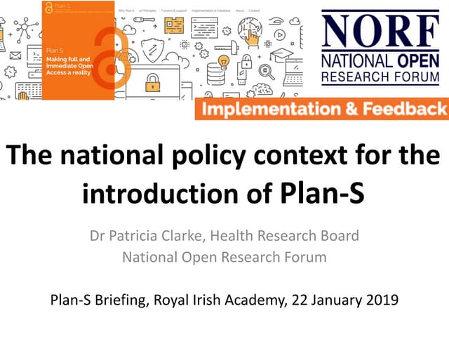 Norf plan s presentation- p.clarke