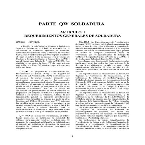 Codigo ASME SECC IX ESpanol