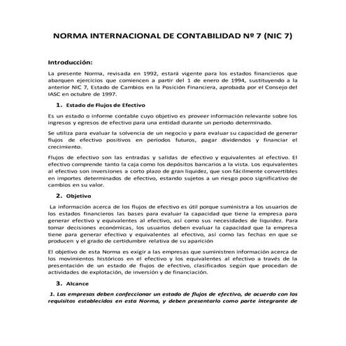 Norma internacional de contabilidad nº 7 