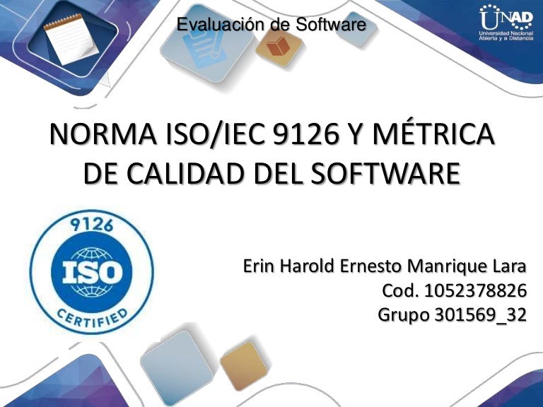 Norma ISO/IEC 9126 y Métrica de Calidad del Software