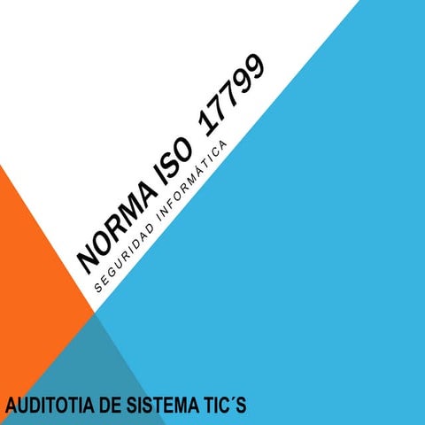 Norma iso  17799