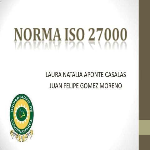 Norma iso 27000