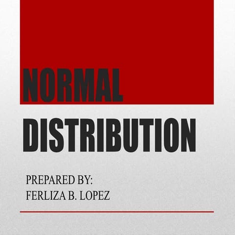 Normal Distribution | PPT image.