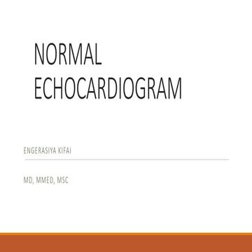 Normal Echocardiogram. Based on cardiac studies