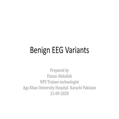 Normal eeg variants by faizan abdullah
