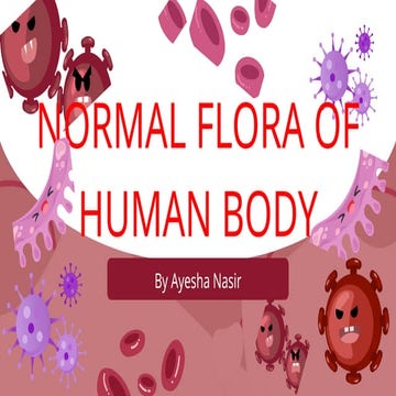 Normal Microbial Flora in Human Body | PPTX