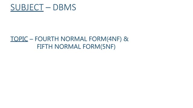 Normal forms fourth and fifth.pptx