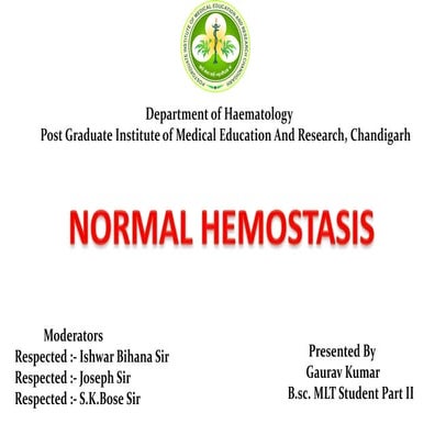 Normal haemostasis
