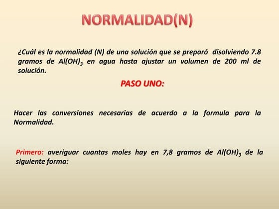 Concentración Normal | PPT