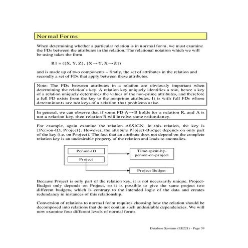 eaxmple of Normalisation