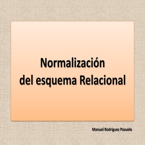 Normalización