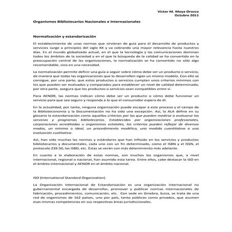 Normalización y estandarización