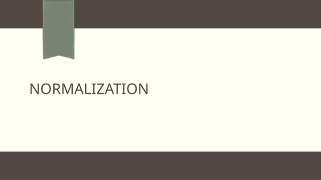 normalization In data base lecture no sixth