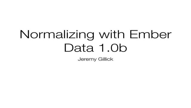 Feed Normalization with Ember Data 1.0