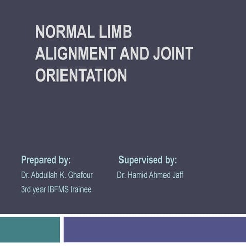 Normal limb alignment