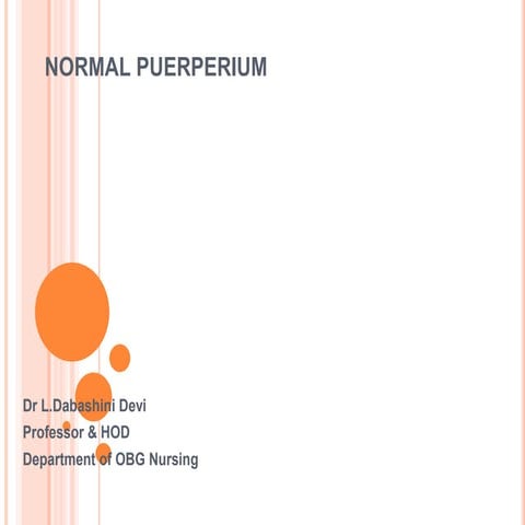 Normal puerperium