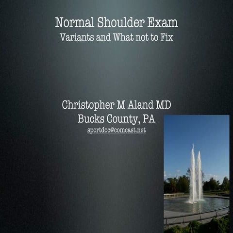 Normal Shoulder 2009 Chicago