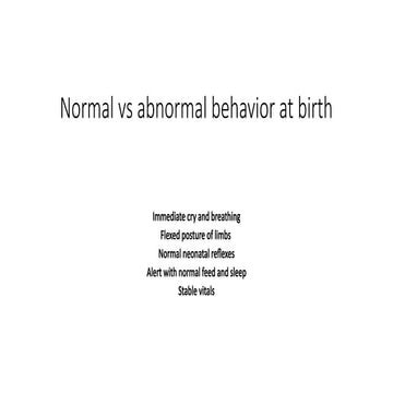 Normal vs abnormal behavior at birth.pptx